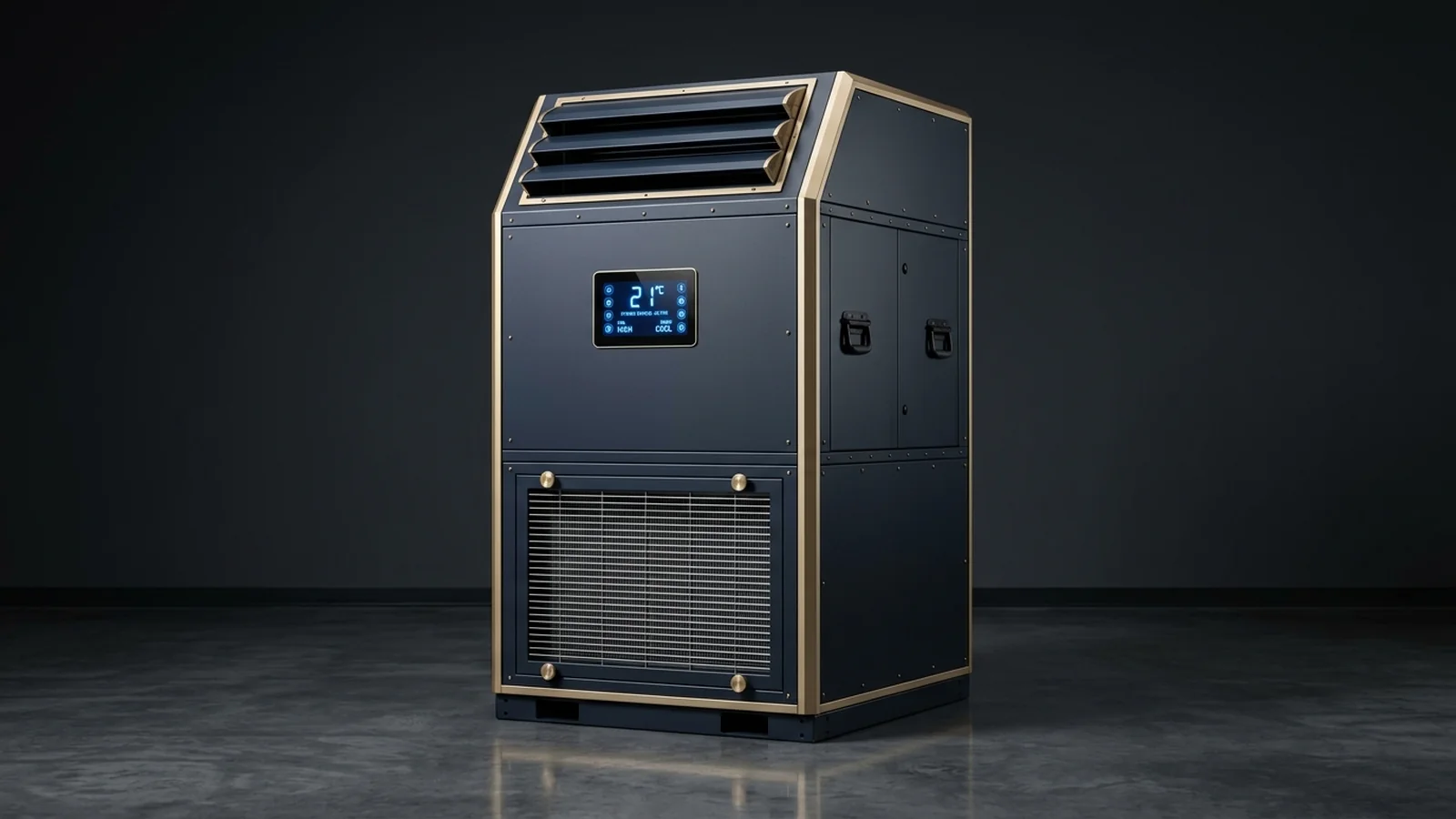 Commercial Floor-Standing HVAC Cabinets (10 Ton, 20 Ton, 24 Ton High-Static) for Marquees, Hangars, and Public Complexes